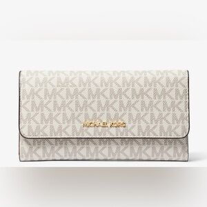 Michael Kors Monogram Cream Wallet